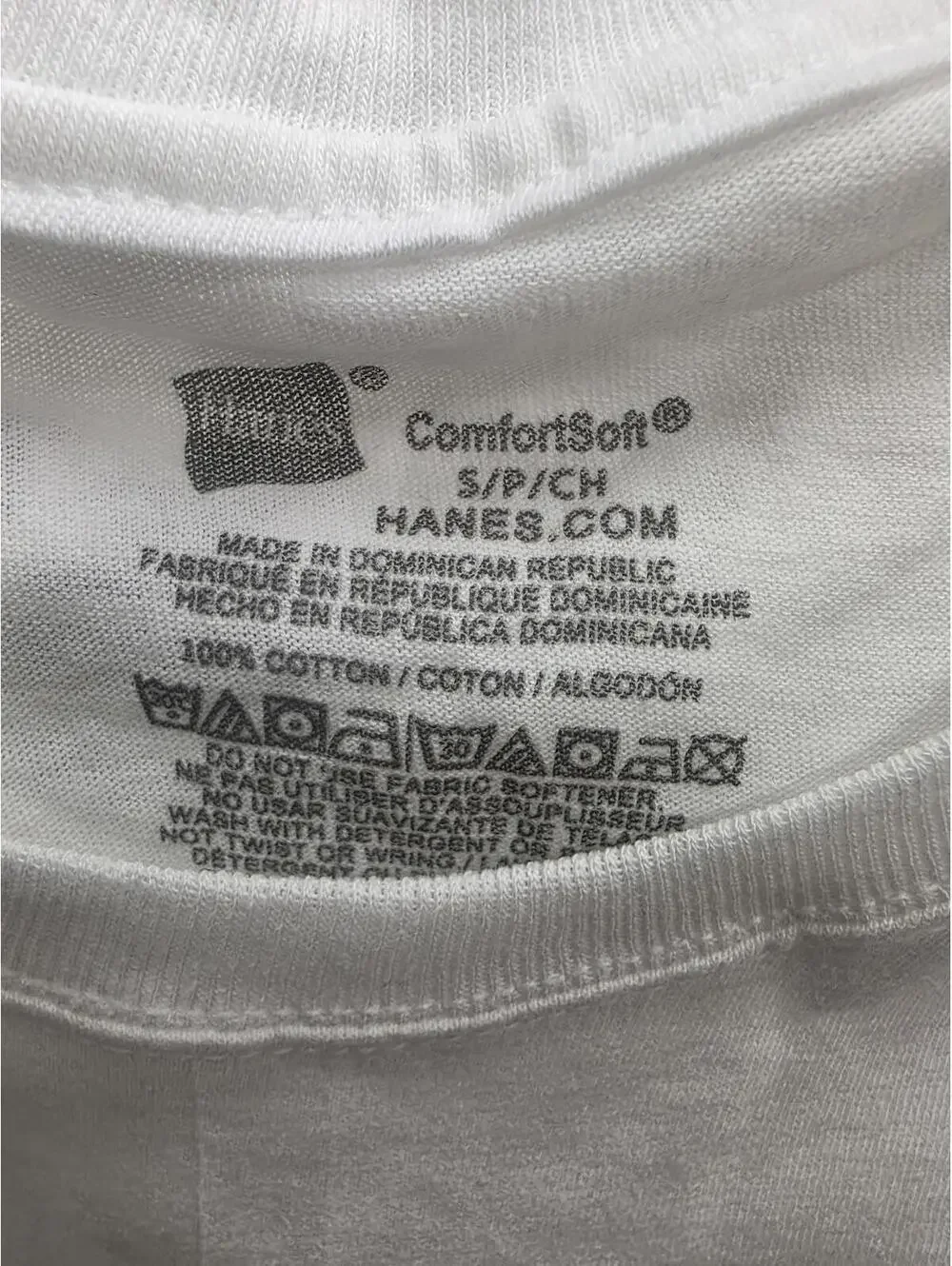 HANES MEN’S COTTON MOISTURE‑WICKING CREW UNDERSHIRTS 6‑PACK WHITE SIZE SMALL